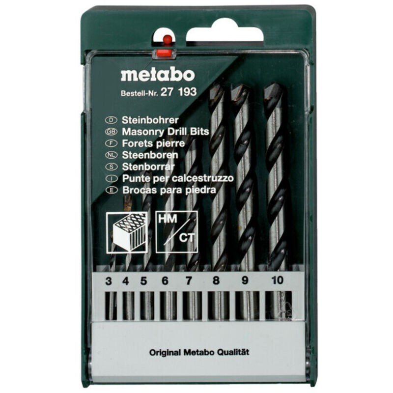 Metabo 8-teiliges Steinbohrer-set - Metabo 8-teiliges Steinbohrer-set