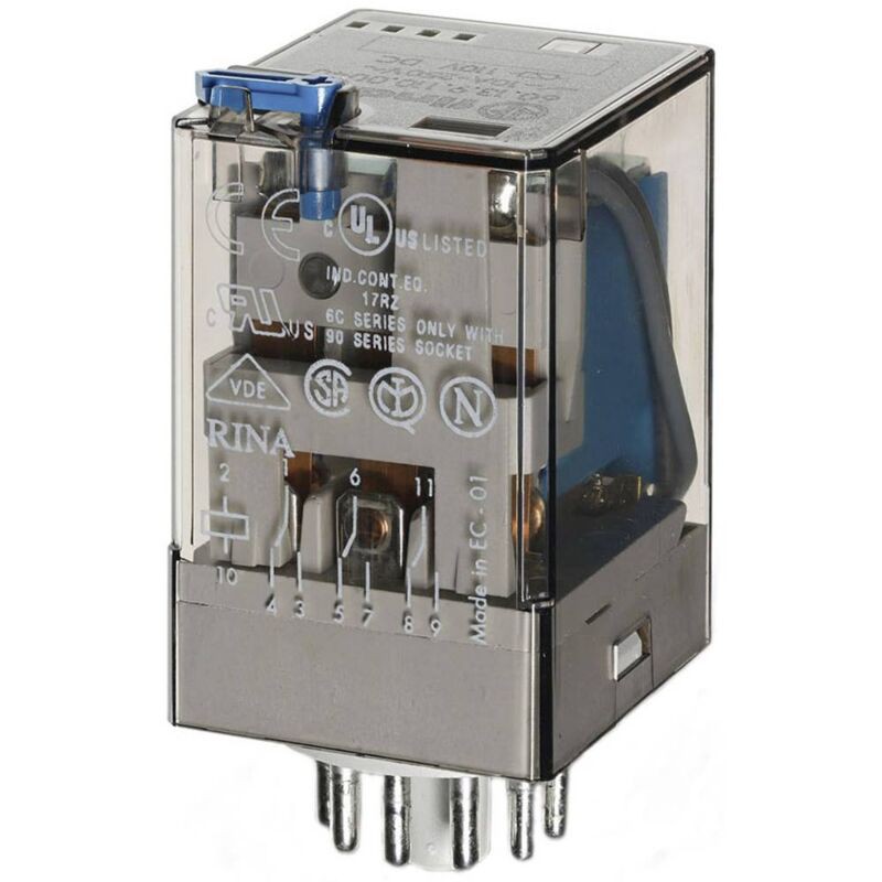 Finder 60.13.9.012.0040 Steckrelais 12 V/dc 10 A 3 Wechslerkontakte (rt) 1 Stück