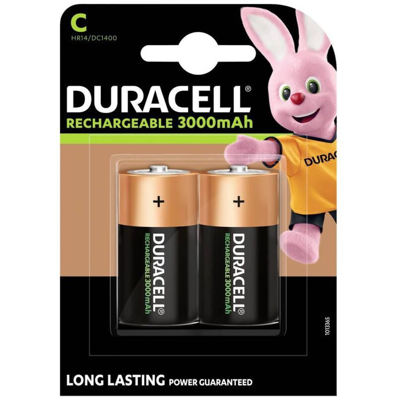 Duracell Precharged Akku Lr14 (c) Nimh 3000 Mah 1,2 V 2 Stück S223542