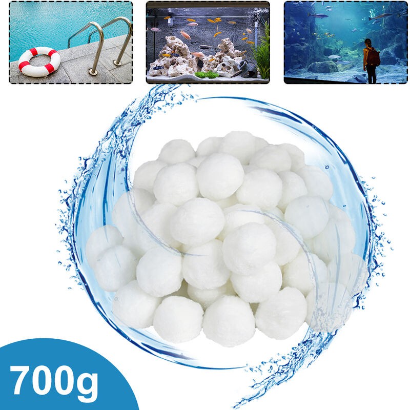 Poolfilterkugeln - 700 G - Für Sandfiltersysteme - Ersetzt 25 Kg Filtersand, Geeignet Für Schwimmbecken Und Filterpumpen (700 G)