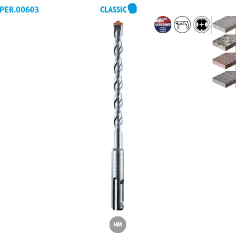 Sds+-bohrer, 2 Klassische Betonbohrer, Ø 8 Mm, 450 Mm Lang. Nutzlänge: 400 Mm.
