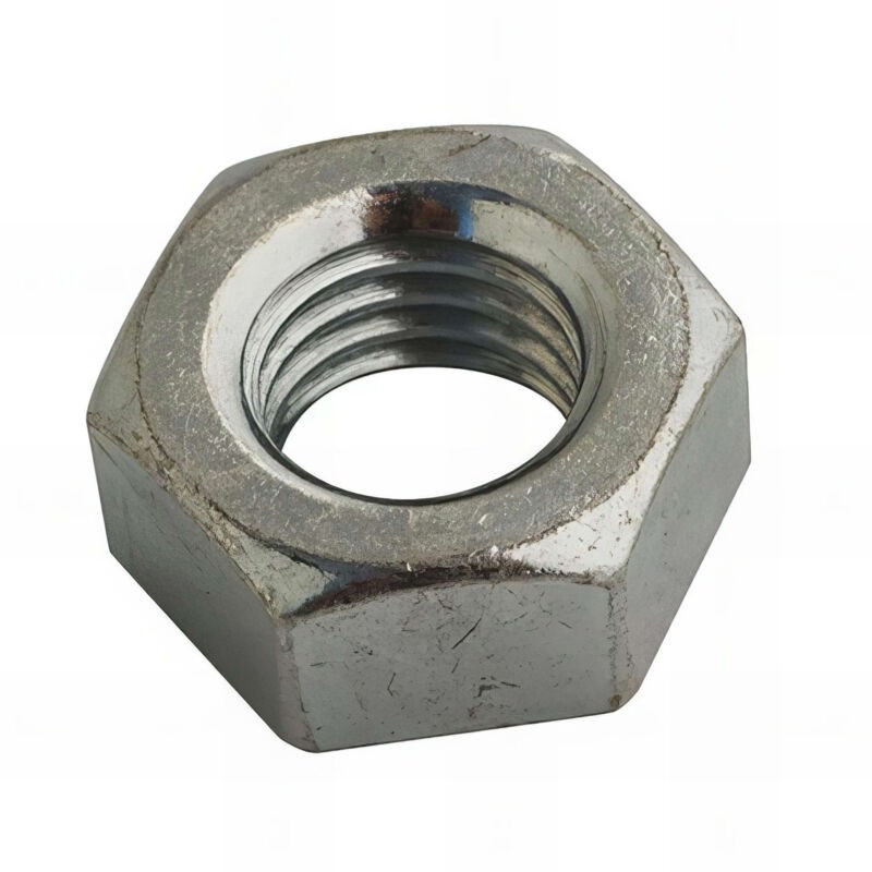 100 Sechskantmuttern, Weiß Verzinkt – M8 X 125 Mm