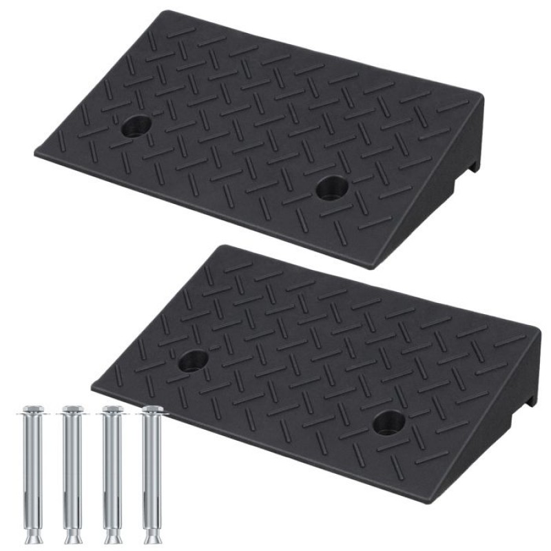 Stabile, Rutschfeste Bordsteinrampen (50 X 30 Cm, 10 Cm Hoch) Mit Einer Tragfähigkeit Von 3175 Kg Für Roller Und Motorräder