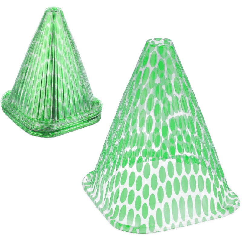 Cônes De Forçage En Lot De 96, Protection Contre Escargot, Gel, Croissance, Transparent Pvc, 22x19x19 Cm, Vert