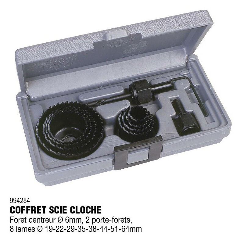 Coffret Scie Cloche 12 Pièces - - Coffret Scie Cloche 12 Pièces - - Coffret Scie Cloche 12 Pièces -