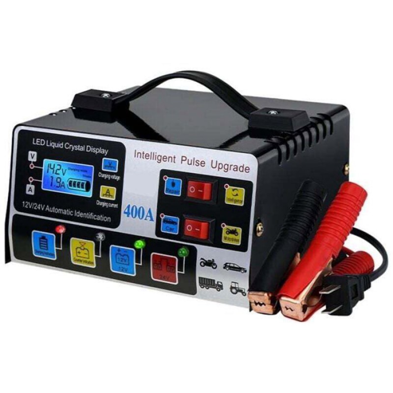 Impuls-autobatterieladegerät – 12 V/24 V – Hochfrequenz – Verpolungsschutz