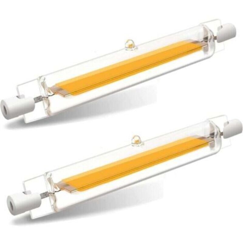 Lot De 2 Ampoule Led R7s 78mm 10w Équivalent À Ampoule Halogène 100w,tube R7s Led Lumière Blanc Naturel 4500k,1000lm Avec Large Angle De Faisceau