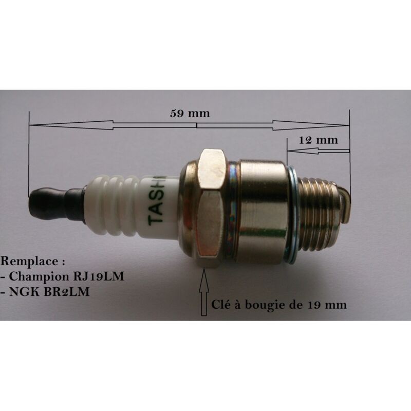 – Bougie D'Allumage Pour Moteur Briggs Stratton – Remplace Ngk Br2lm Et Champion Rj19lm – Allumage Efficace Pour Moteurs 4 Temps