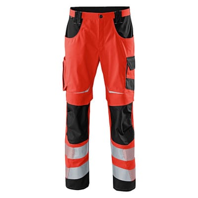 Kübler Hose REFLECTIQ PSA 2 warnrot/schwarz Form 2207 Größe 31K