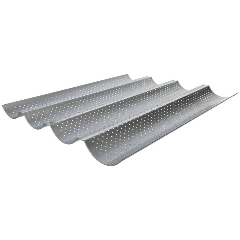 Moule Pour 4 Baguettes - Anti-adhésif - Plaque À Pain Perforée - Livraison Gratuite
