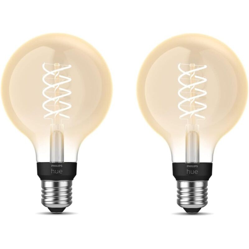 Philips Hue Ampoule Vintage Filament Globe G93 E27 Eur (double Pack) - Philips Hue Ampoule Vintage Filament Globe G93 E27 Eur (double Pack)