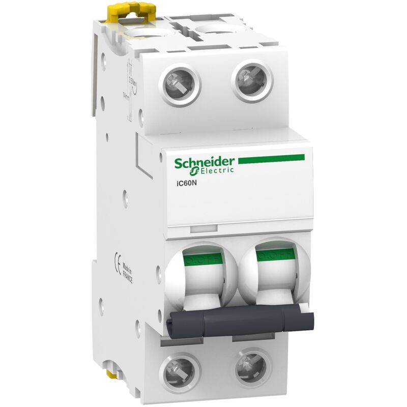 Schneider Electric – Disjoncteur Bipolaire 40a – Courbe C – Protection Thermique-magnétique – Installation Sur Rail Din – A9f77240