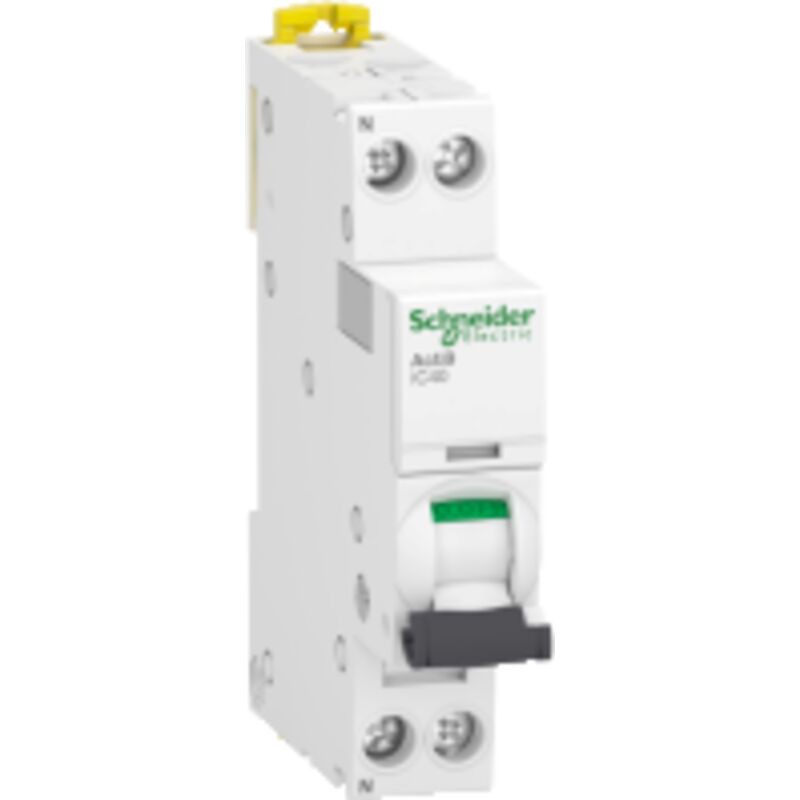 Interrupteur Magnétothermique Schneider Acti9 1p+n 10a 4.5 Ka C 1m Ic40a A9p52610