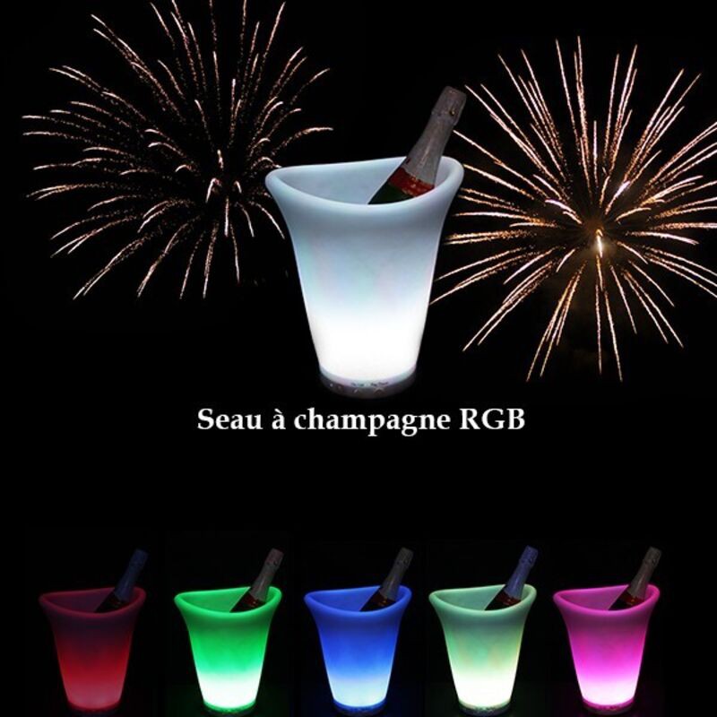 Seau À Champagne Lumineux Rgb À Led - Seau À Champagne Lumineux Rgb À Led - Seau À Champagne Lumineux Rgb À Led