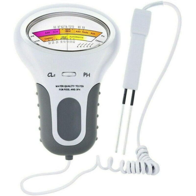 Langray – Testeur Numérique De Qualité De L'Eau – Analyse Ph Et Chlore – Compact Et Léger – Pour Piscine Et Spa – Mesure Précise Rapide