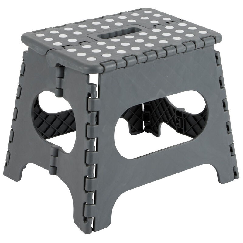 Marchepied Pliant En Polypropylène Haute Résistance 27x29x22cm – Antidérapant Avec Points En Caoutchouc – Charge Maximale 150kg – - Tb-027
