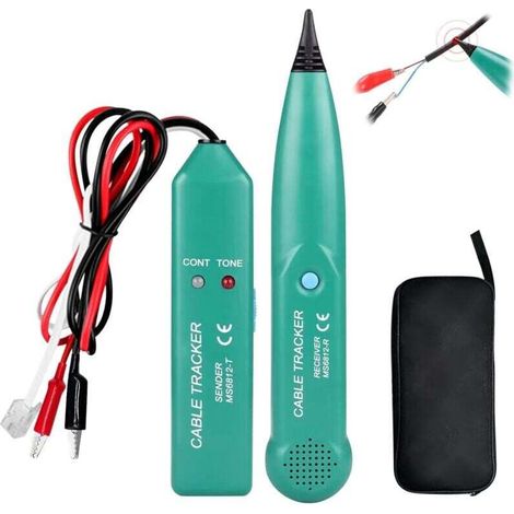 Ms6812 Traceur Cable, Cable Tracker, Detecteur Cable Robot Tondeuse, Traceur De Câble Portable, Testeur De Câble Téléphonique, Traceur Cable Electrique Pour Téléphone Traqueur De Câble