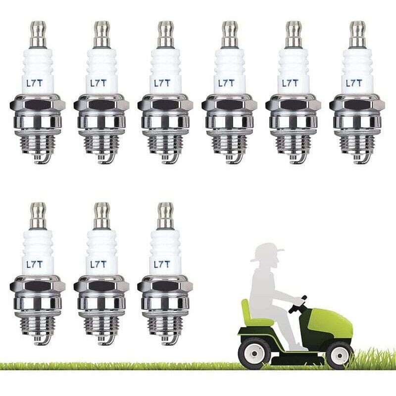 Accessoire Pour Débroussailleuse, Lot De 10 Bougie D'Allumage L7t Bougie Tronconneuse Débroussailleuse Tondeuse Pour Moteur À Deux Temps Taille Haie