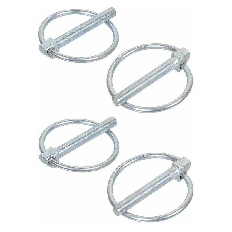 Cyclingcolors – Lot De 4 Goupilles Clips En Acier Zingué 4,5mm X 36mm – Fixation Robuste Pour Tondeuses, Tracteurs Et Motoculteurs