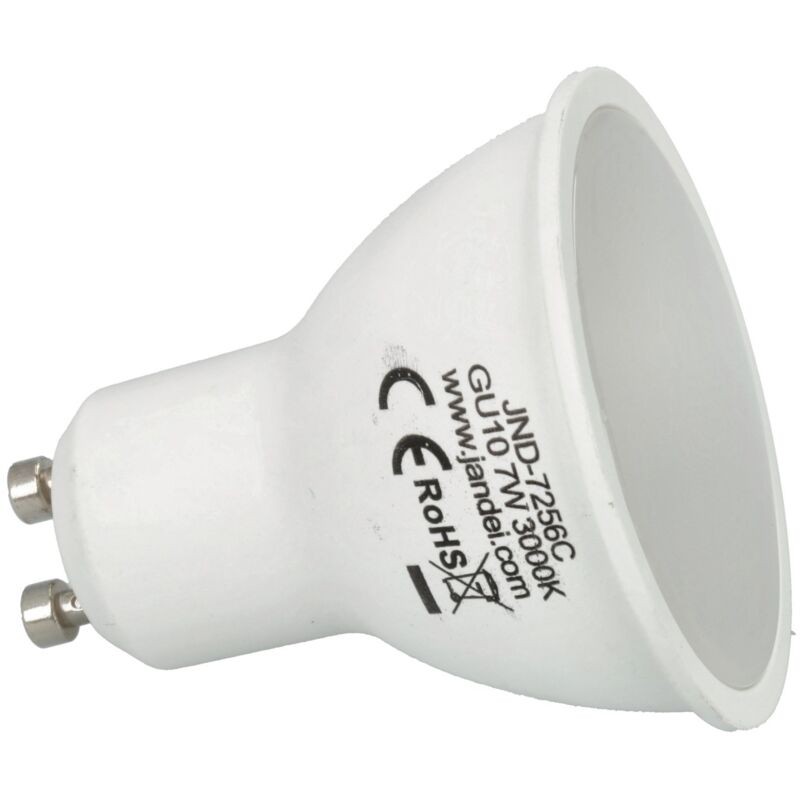 Jandei - Pack 10 Ampoule Led Gu10 7w 3000k Ampoule Led Gu10 Chaude - Jandei - Pack 10 Ampoule Led Gu10 7w 3000k Ampoule Led Gu10 Chaude