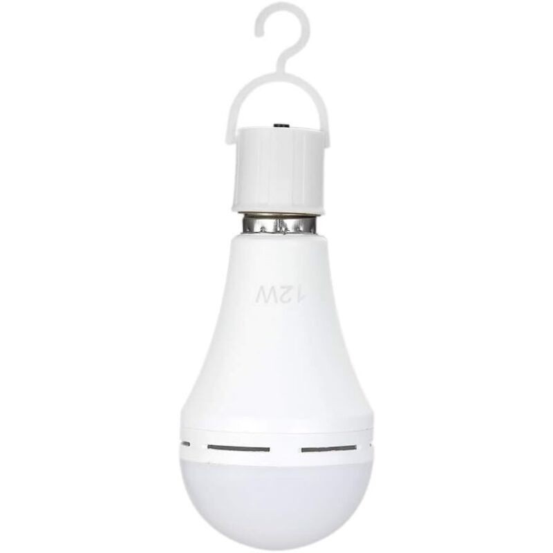 Zoternen 1 Ampoules Led D'Urgence Multifonctions Rechargeables 12 W,équivalent 60 W,6000 K,lampe Suspendue D'Extérieur Lumineuse Pour Panne De