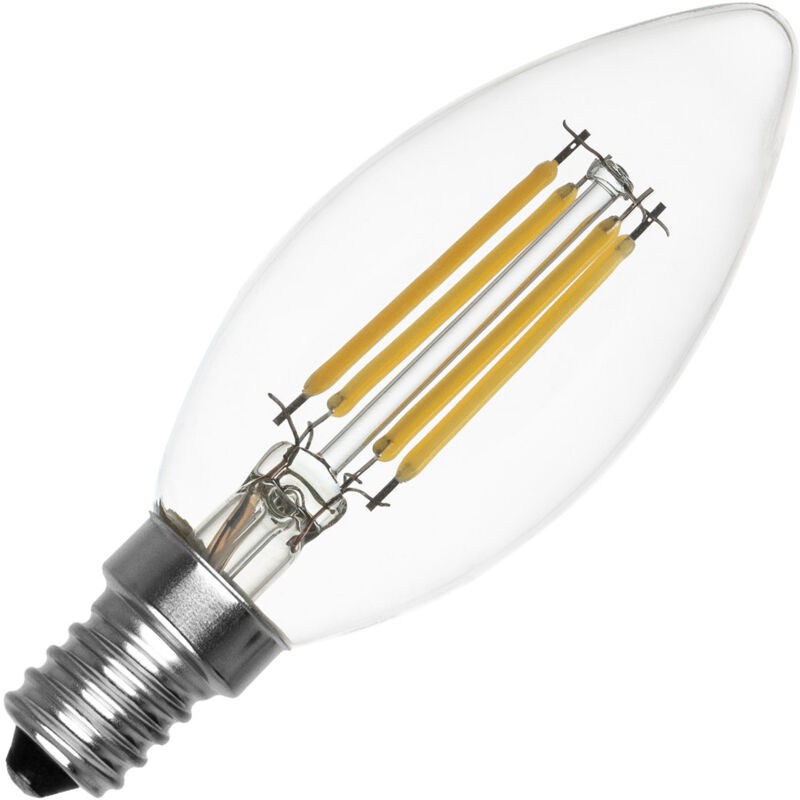 E14 6w 720lm C35 Led-kerzenlampe, Flimmerfrei, 2700k Warmweiß