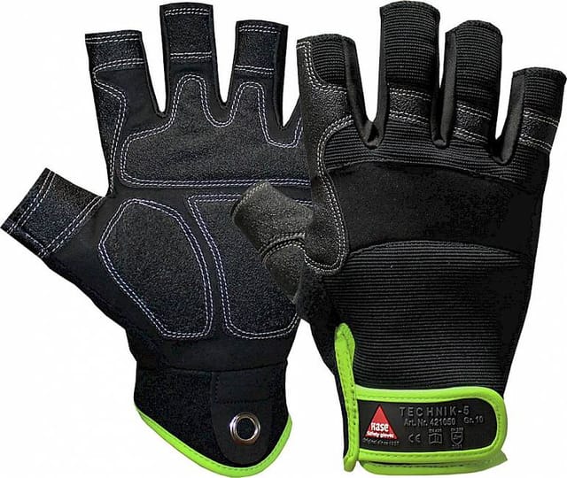 Hase Montagehandschuhe Technik, 0-Finger Größe 11, Velcro