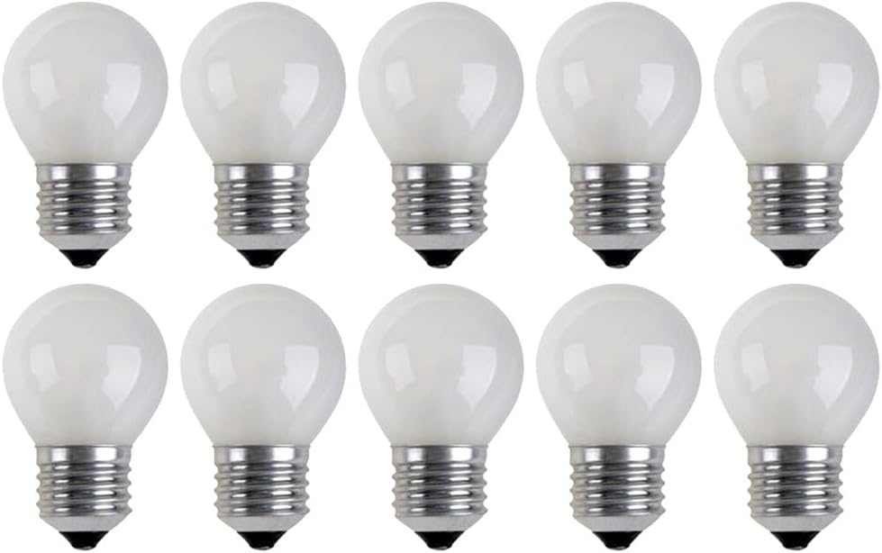 E27 Matte Kugellampen - 10er-pack - Milchglas - Dimmbar 40 W - Für Den Außenbereich Und Lichterketten - Warmweiß P45