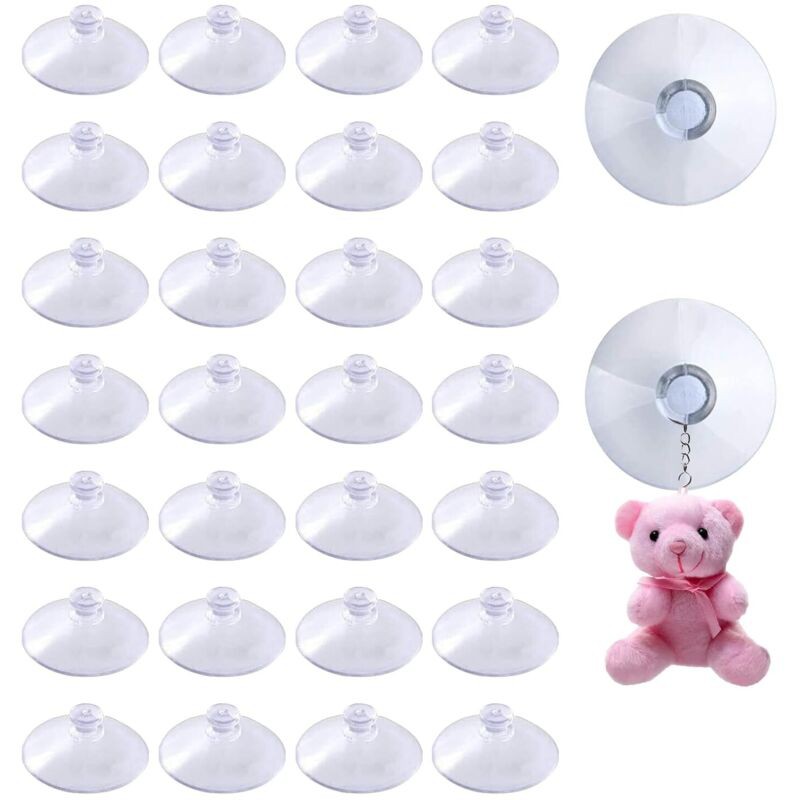 30 Pièces Mini Ventouse, Petite Ventouse,ventouse Table En Verre,40 Mm Ventouse Voiture Mariage,pour Décoration D'Intérieur,fenêtre, Salle De Bain,