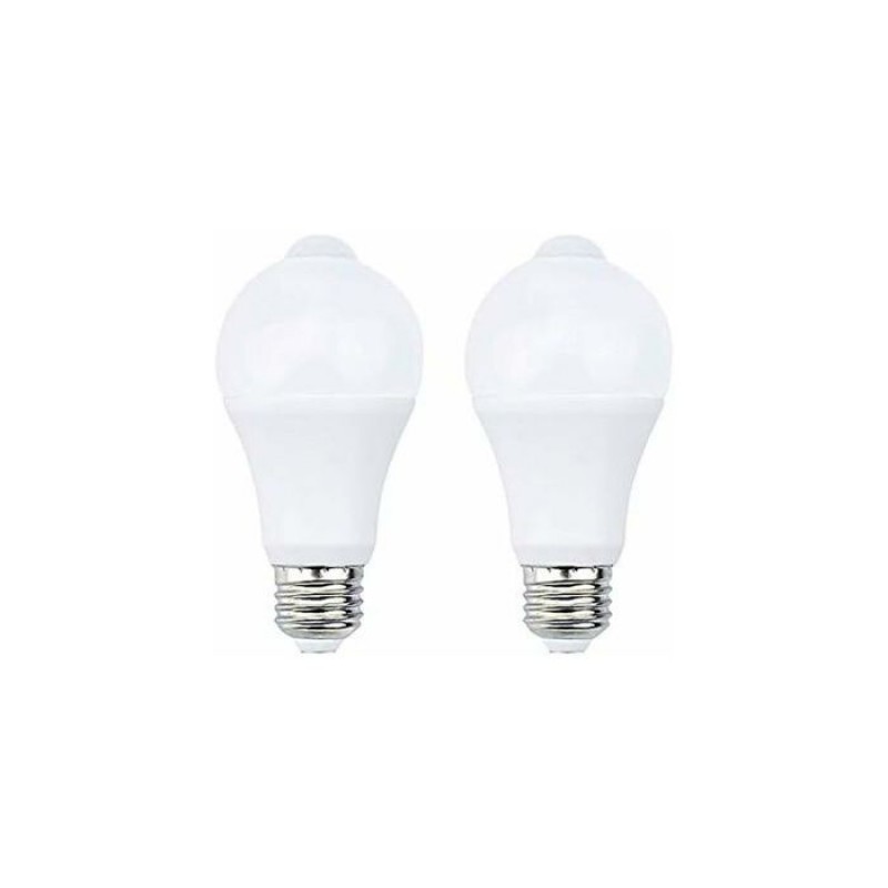 2er-pack E27 12w (700 Lm) Led-lampen Mit Pir-sensor, Warmweiß 2700k