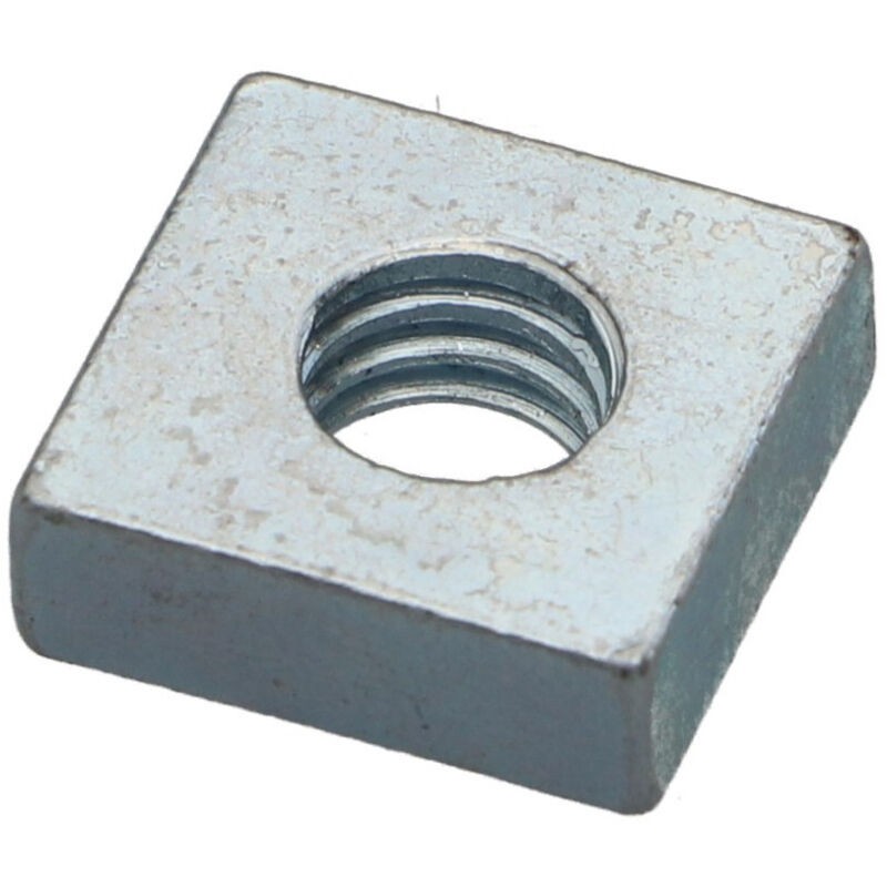 Ecrou Carré M6 14x14x6 Acier Zingué-1 Pièce - Ecrou Carré M6 14x14x6 Acier Zingué-1 Pièce