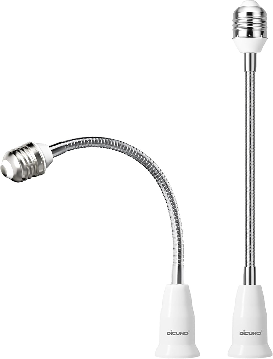 Verstellbare E27-lampenfassung – 2er-pack – Robustes Pbt – Hochtemperatur-flexible Verlängerung – Für Innenbeleuchtung Und Diy-projekte – Schwarz