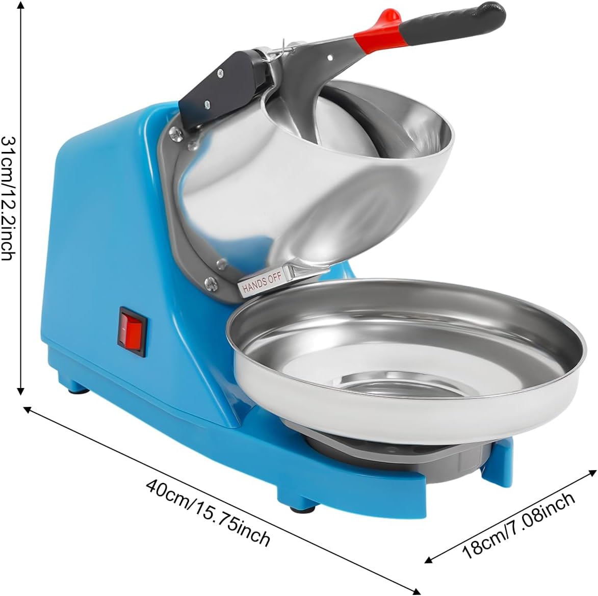Brise-glace Manuel Jeiibrzui - Grande Capacité 1,2 Litre - Ergonomique - Idéal Pour La Cuisine Et La Pêche - Plastique Pp Résistant - Glace Pilée