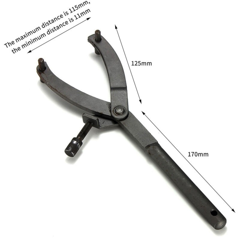 Clé À Molette Professionnelle + Extracteur Magnéto – Kit Réparation Poulie Courroie Moto (support Verrouillage Inclus) – Outil Mécanique Durable