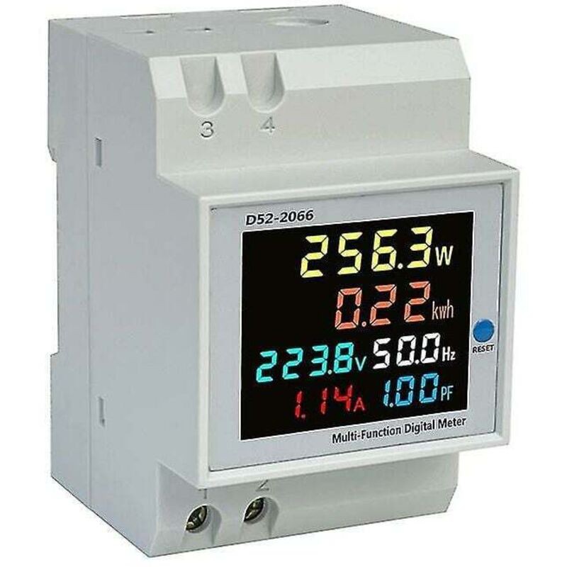 6in1 Ac 40 300v 100a Power Meter Compteur D'Énergie Électrique Moniteur De Puissance
