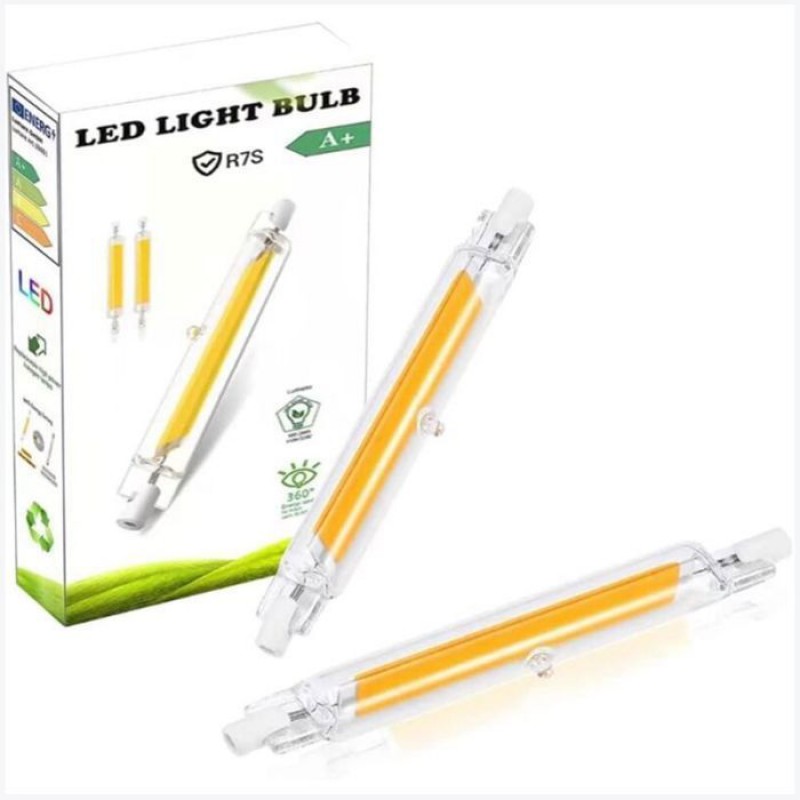 R7s 78 Mm 10-w-led-lampe, Entspricht Einer 100-w-halogenlampe, Led-röhre, Neutralweißes Licht, 4500 K, Flimmerfrei, 2er-pack