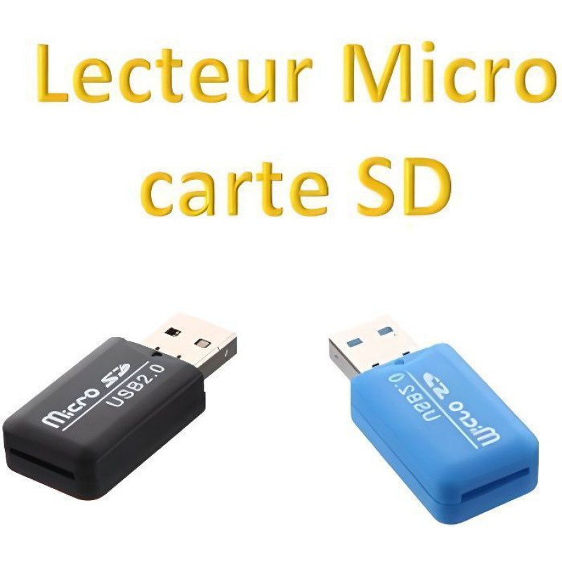 blauer" Micro-sd-kartenadapterleser