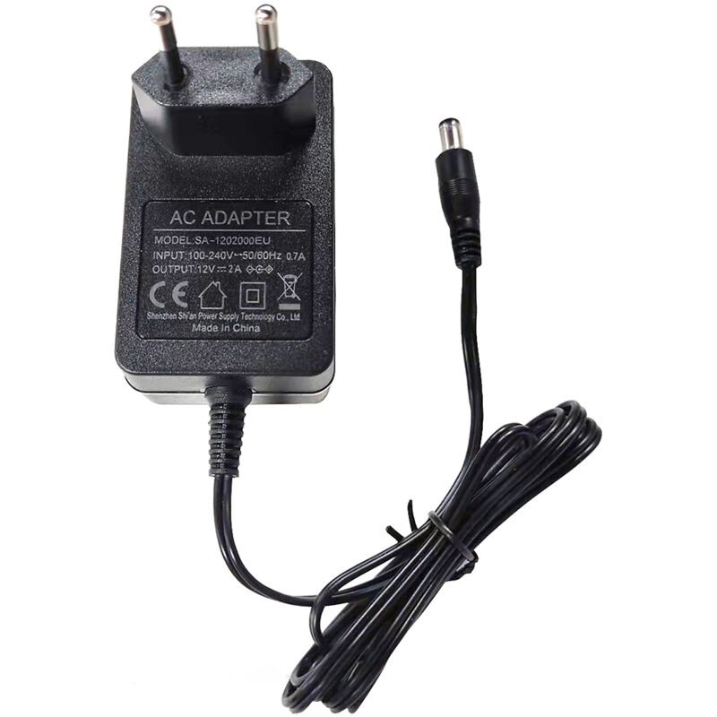 Adaptateur Secteur 12v 2a, Alimentation Ac/dc Régulée Pour Appareils Électroniques Domestiques : Routeurs, Haut-parleurs, Caméras De