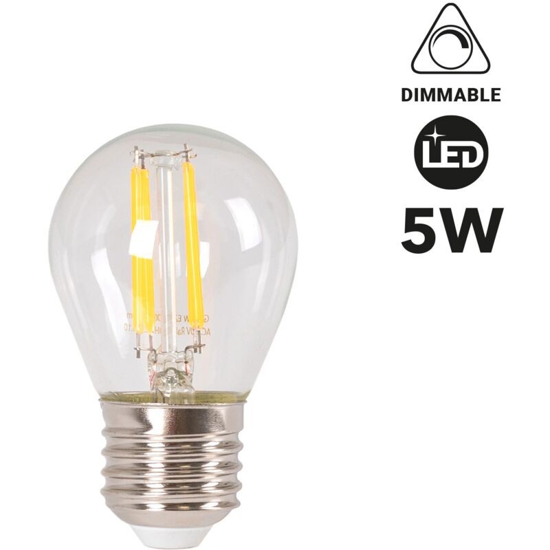 Ampoule Led Filament E27 G45 - 5w - Dimmable - Blanc Neutre - Ampoule Led Filament E27 G45 - 5w - Dimmable - Blanc Neutre