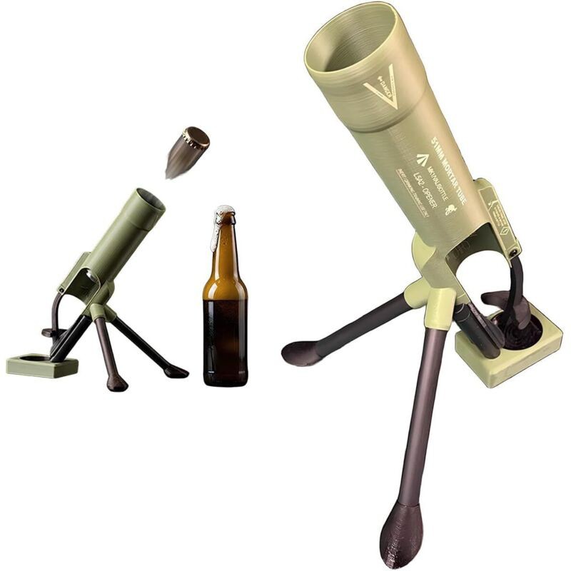 Décapsuleur De Mortier De Bière, 51 Mm, Décapsuleur De Bière Amusant, Mains Libres, Lanceur De Bouchons Tactiques Pour La Maison, Les Fêtes, Les