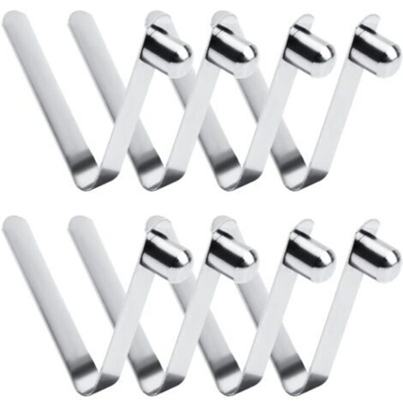 Ahlsen 8pcs Pinces À Ressort, Pinces À Ressort Pour Kayak De 8 Mm, À Ressort À Bouton-poussoir En Acier Inoxydable Pour Mât De Tente À Pagaie De