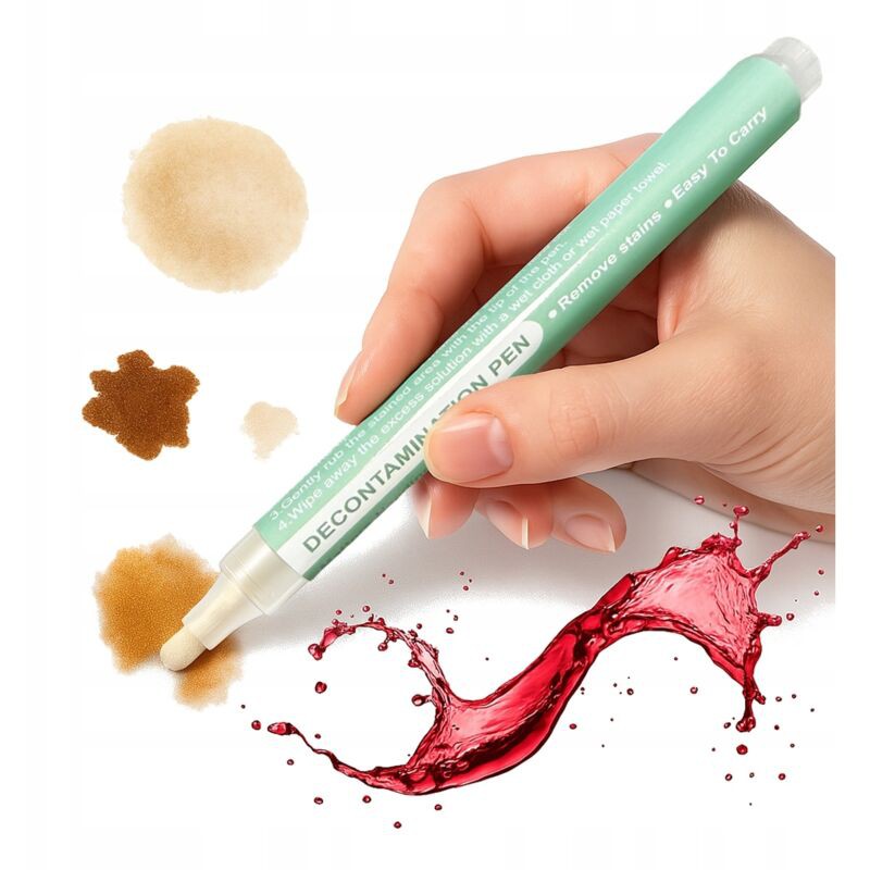 Marqueur Pour Les Taches De Vin, De Graisse, De Jus Et De Café. Détachant Pratique En Stylo.