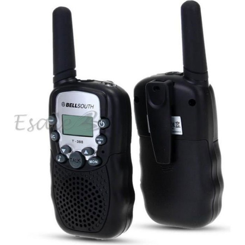 2 Mini-walkie-talkies, 22 Kanäle, 2-wege-kommunikation, 3 Km Reichweite, Tragbar, Schwarz, Eu-version, Mehrfarbig