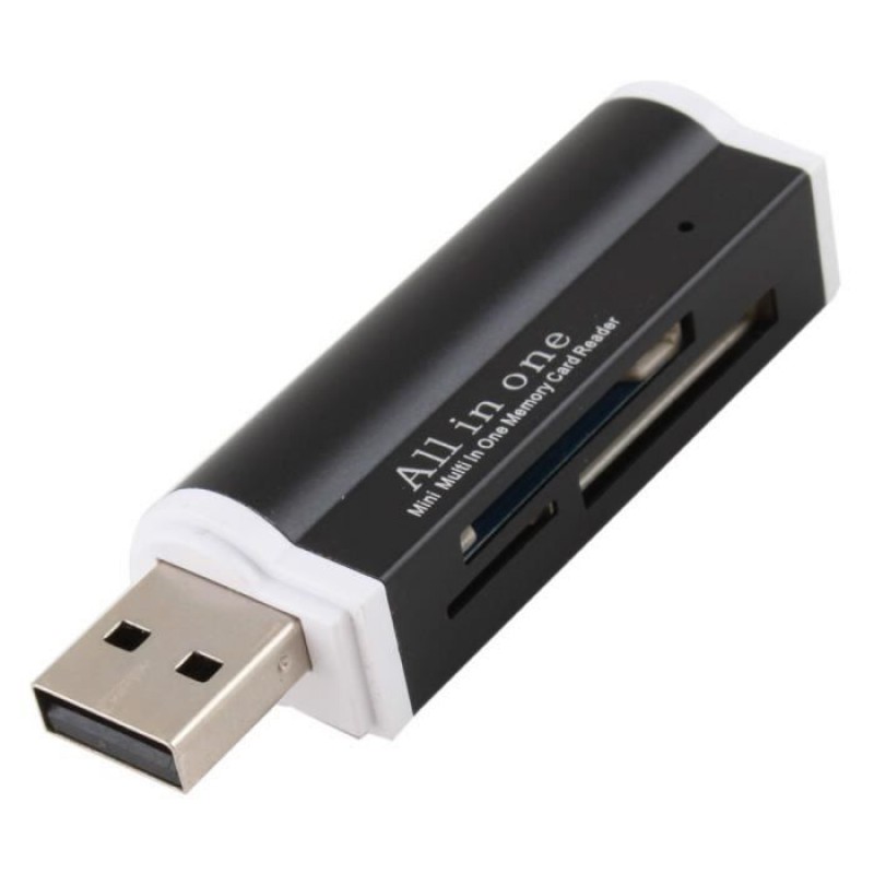 All-in-1 Usb 2.0 Speicherkartenleser Sdhc/sd/mmc/micro/tf Schwarz