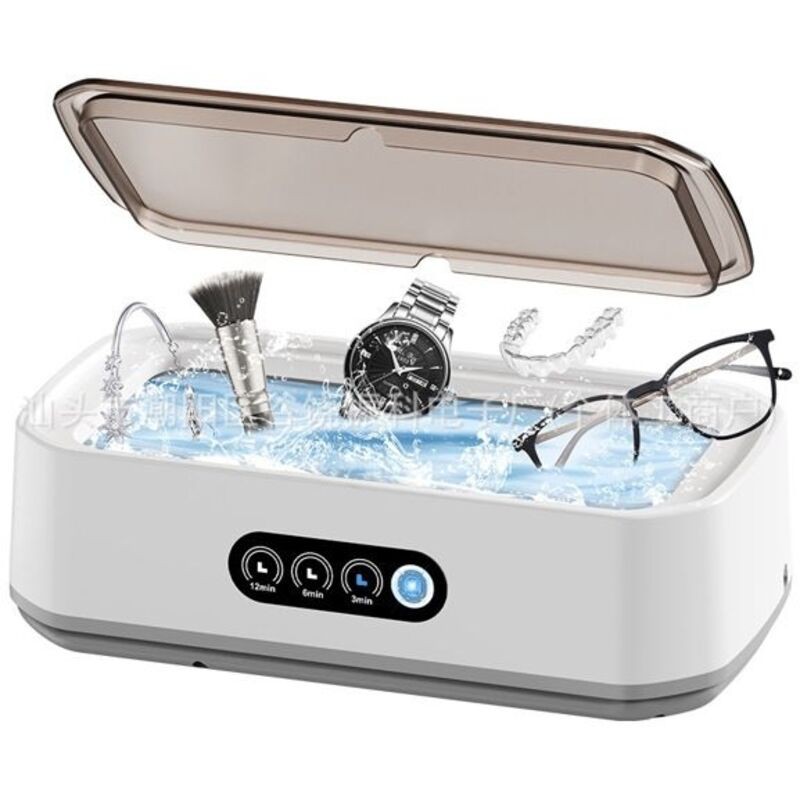 Nettoyeur Ultrasons 650ml Nettoyeur Professionnel Pour Lunettes Ultrasons Nettoyeur Argent 49000hz Avec 3 Rglages De Nettoyeur