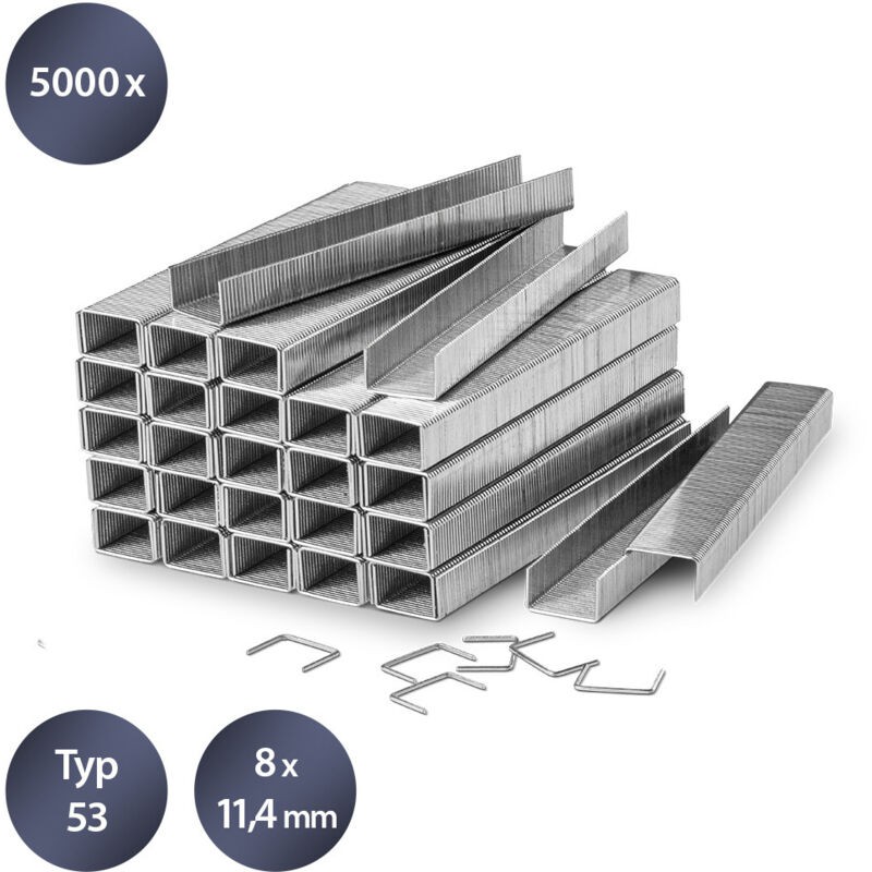 Set Mit 5000 Heftklammern Typ 53, 8 Mm Länge - Set Mit 5000 Heftklammern Typ 53, 8 Mm Länge