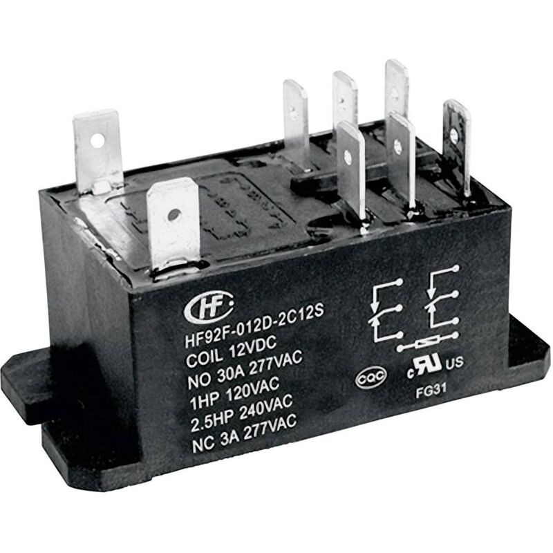 Hongfa Hf92f-012d-2c21s Steckrelais 12 V/dc 30 A 2 Wechsler (rt) 1 Stück S74388