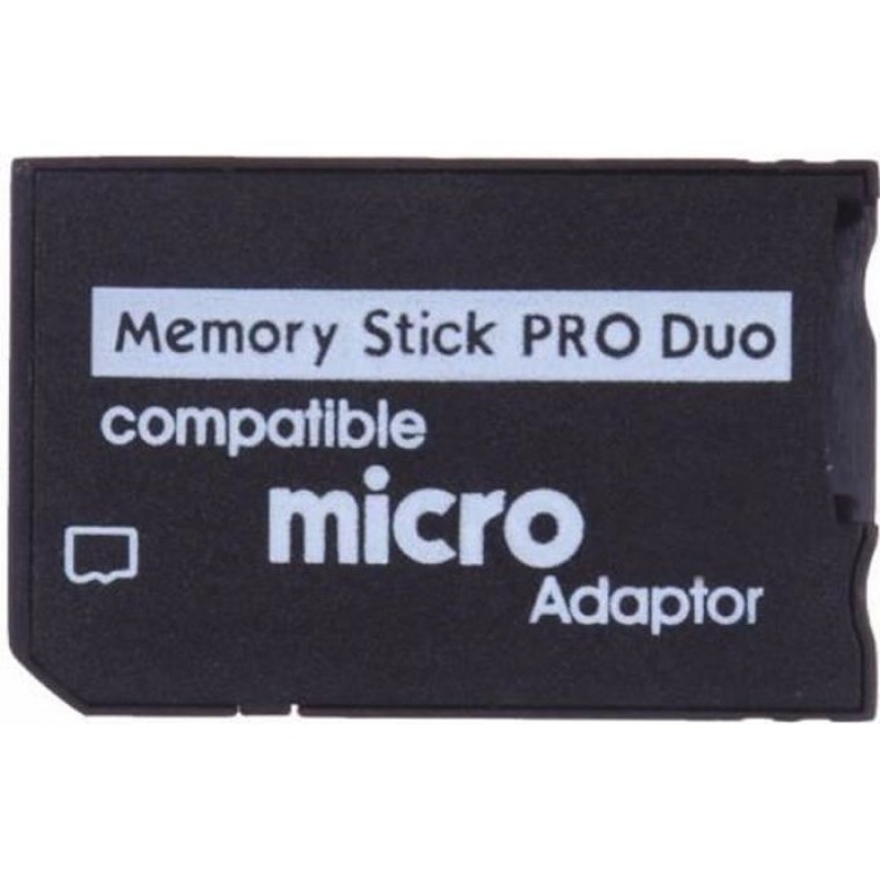 Micro Sd Auf Memory Stick Pro Duo Speicherkartenadapter - Schwarz (psp-kompatibel)