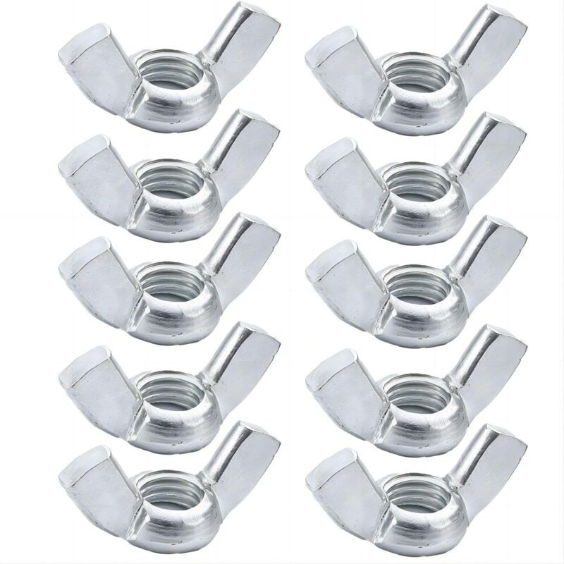10 Pièces Écrou Papillon M10 En Acier Inoxydable, Wing Nuts, Pour Boulon, Utilisation Intérieure Et Extérieure