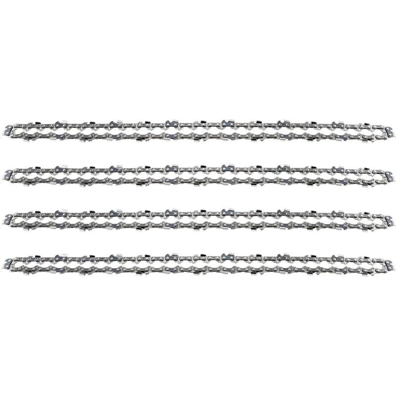 Lot De 4 Chaînes De Tronçonneuse Pour Guide Chaîne De 18" (45 Cm), 1,3 Mm 64 Maillons D'Entraînement, Compatibles Avec Stihl, Dolmar, Husqvarna,
